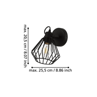 Аплик TABILLANO Black 11CM EGLO