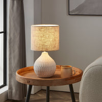 Нощна лампа BELLARIVA 3 White & Brown 36CM Eglo