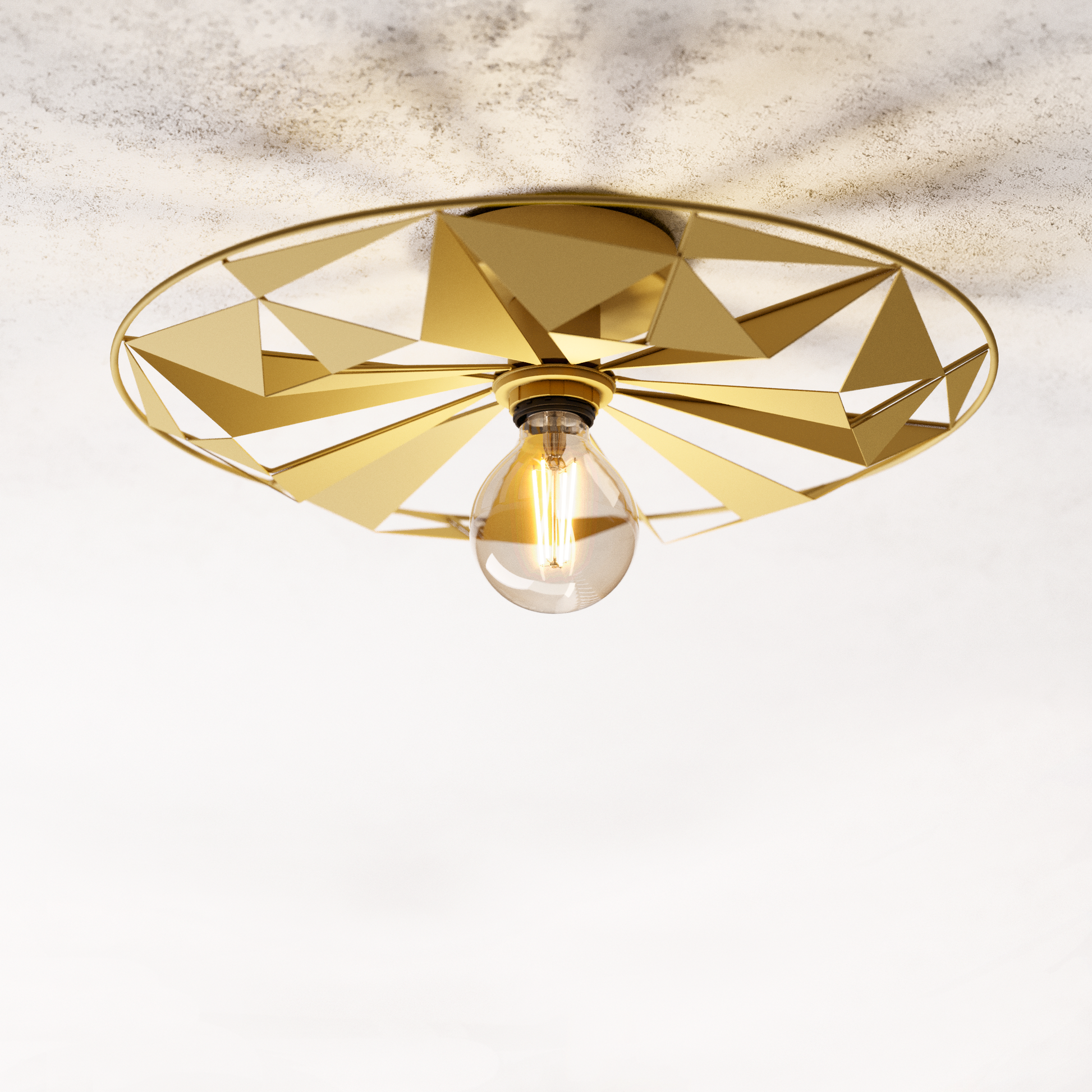 Осветително тяло винтидж CASTANUELO Gold 42.5CM