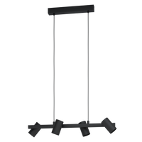 Осветително тяло висящо GATUELA 1 Black 110CM