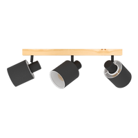 Осветително тяло BATALLAS Black & Brown
