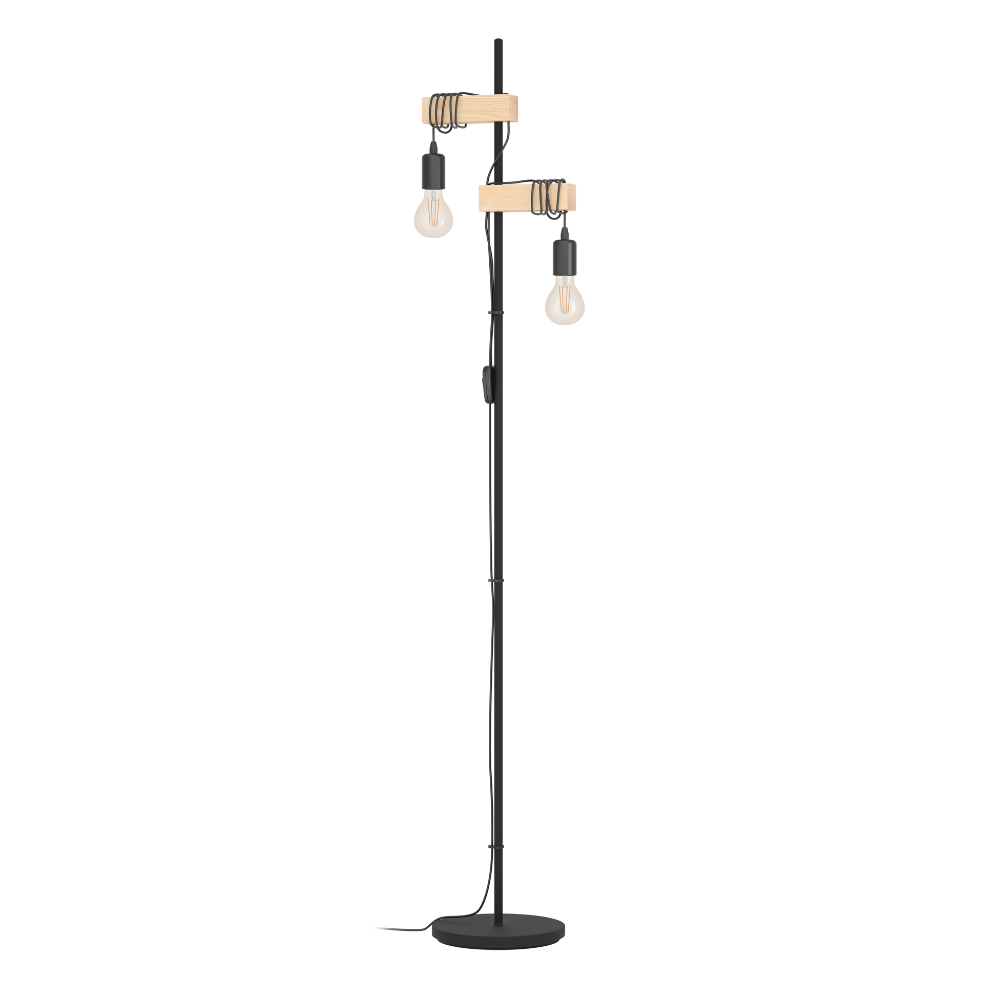 Лампадар TOWNSHEND Black & Brown 167CM Eglo