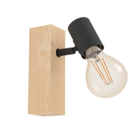 Аплик TOWNSHEND 3 Black & Brown Eglo
