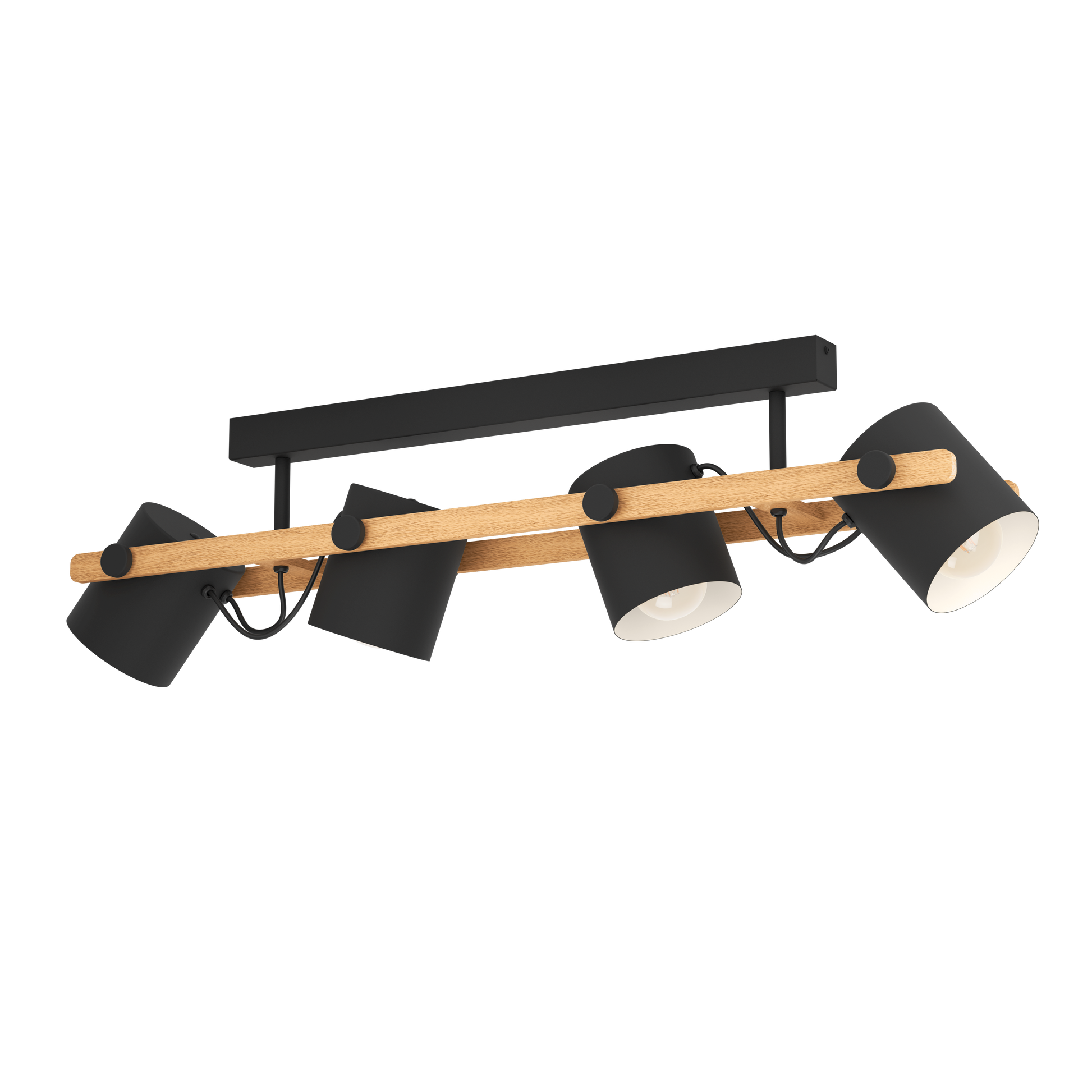 Осветително тяло HORNWOOD Black & Brown 100CM