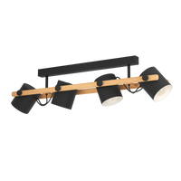Осветително тяло HORNWOOD Black & Brown 100CM