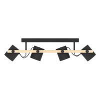 Осветително тяло HORNWOOD Black & Brown 100CM