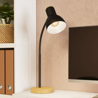 Настолна лампа VERADAL Black & Brown 49CM Eglo