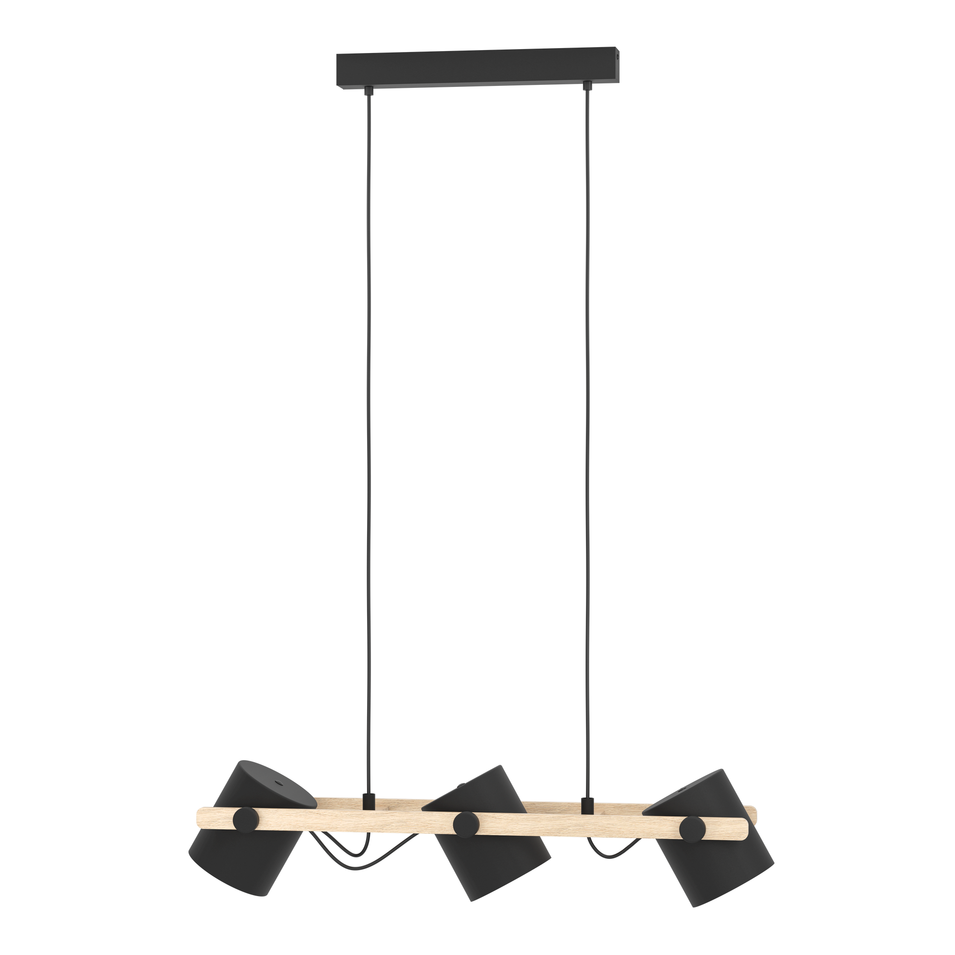 Окачено осветително тяло HORNWOOD Black 110CM