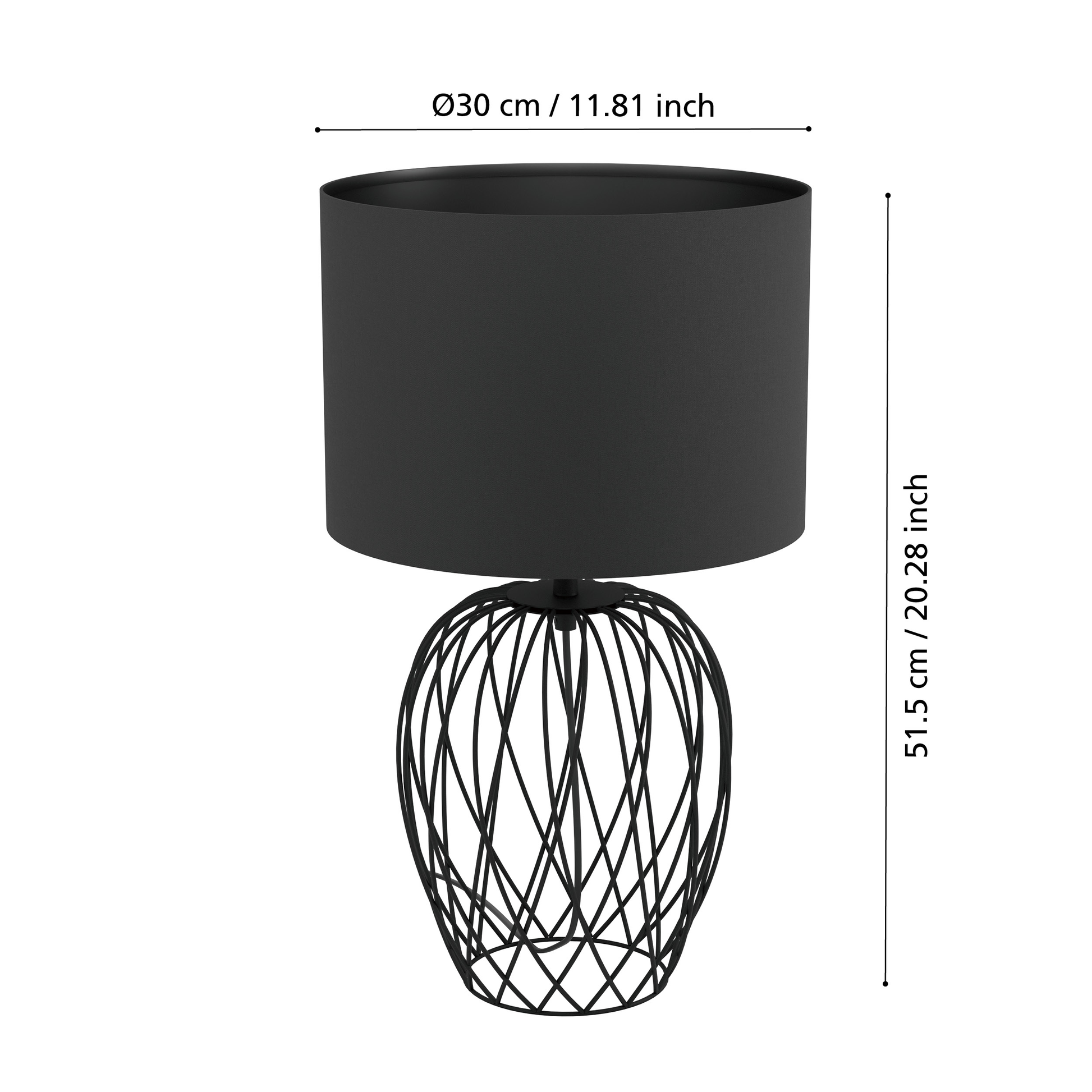 Нощна лампа NIMLET Black 52CM Eglo