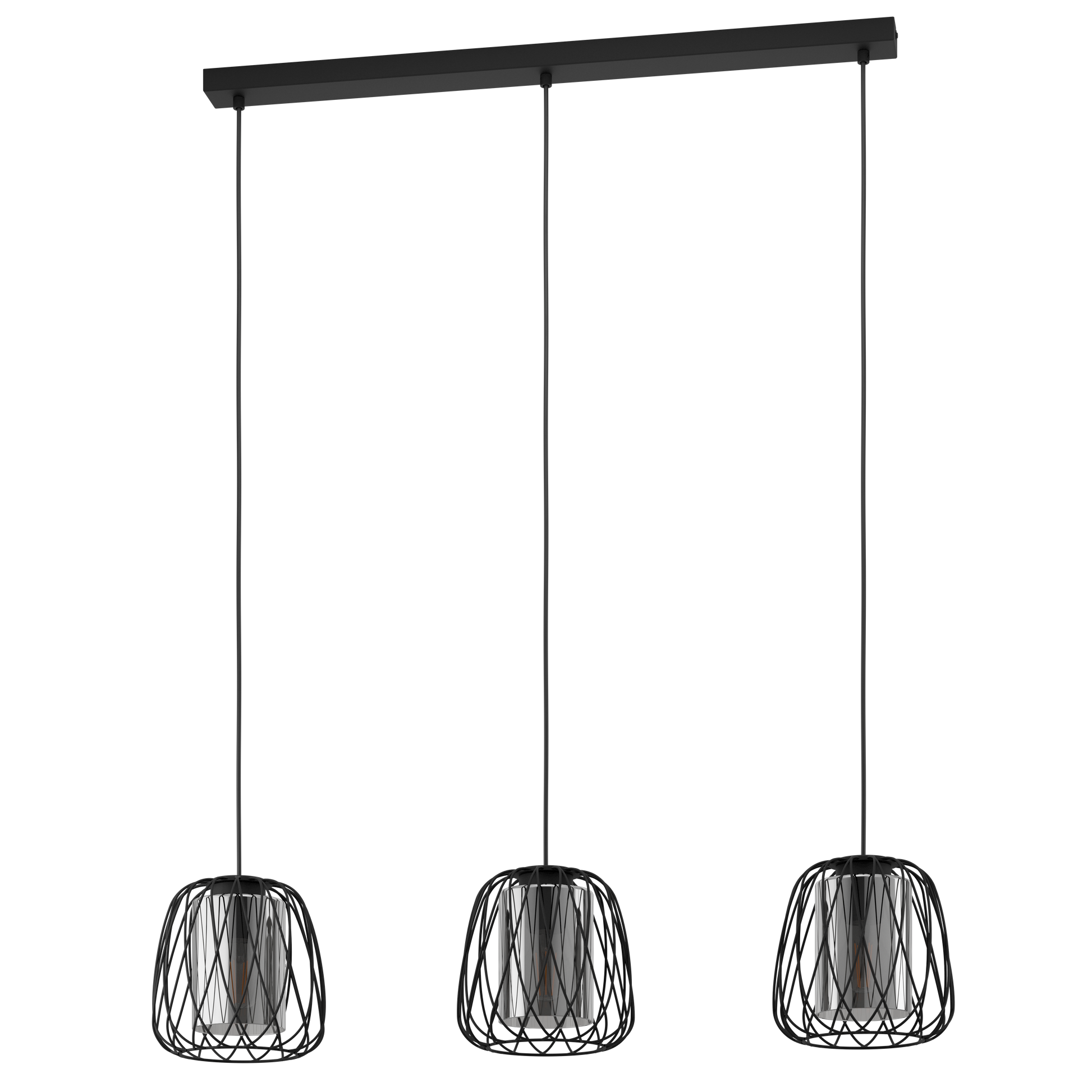 Lustra Suspendata FLORESTA Black 110CM NEAGRA / ABAJUR / 110CM Chandeliers