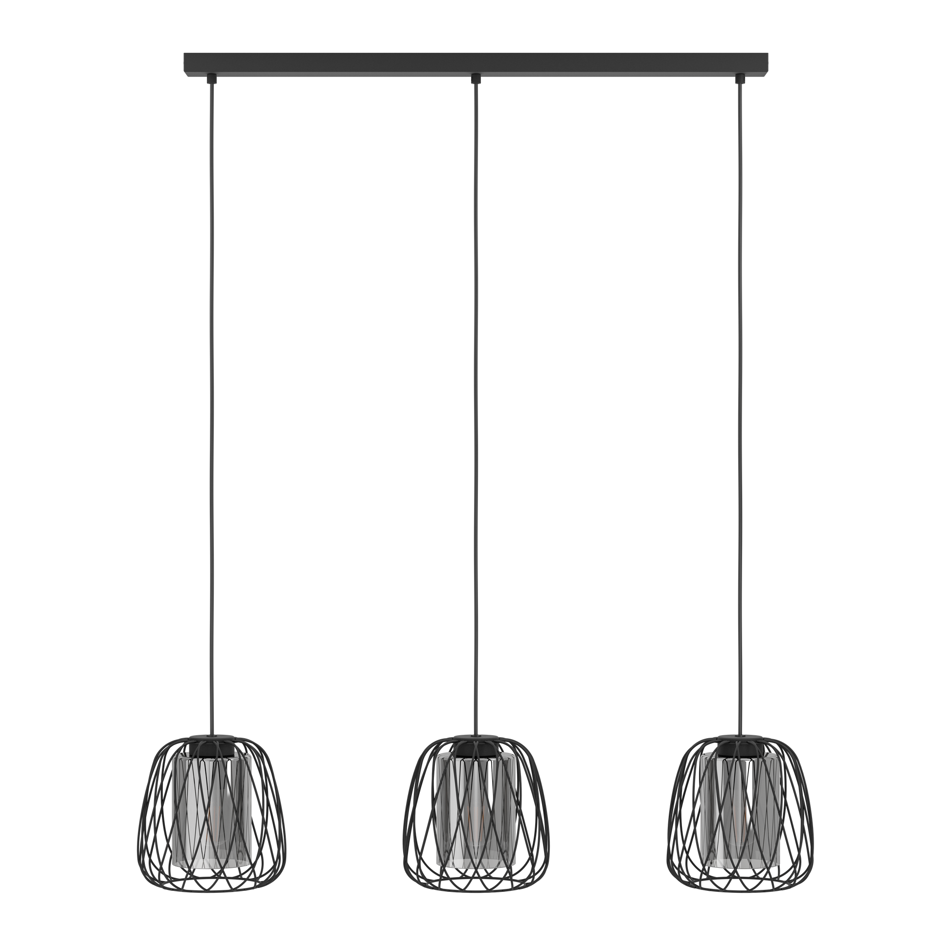 Lustra Suspendata FLORESTA Black 110CM NEAGRA / ABAJUR / 110CM Chandeliers