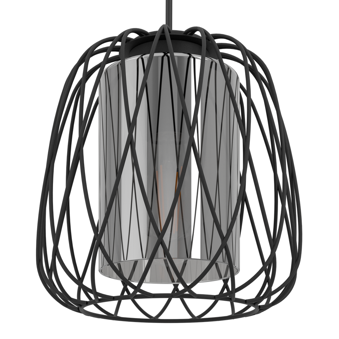 Lustra Suspendata FLORESTA Black 110CM NEAGRA / ABAJUR / 110CM Chandeliers