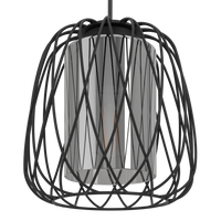 Lustra Suspendata FLORESTA Black 110CM NEAGRA / ABAJUR / 110CM Chandeliers