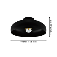Осветително тяло MOGANO Black 40CM Eglo