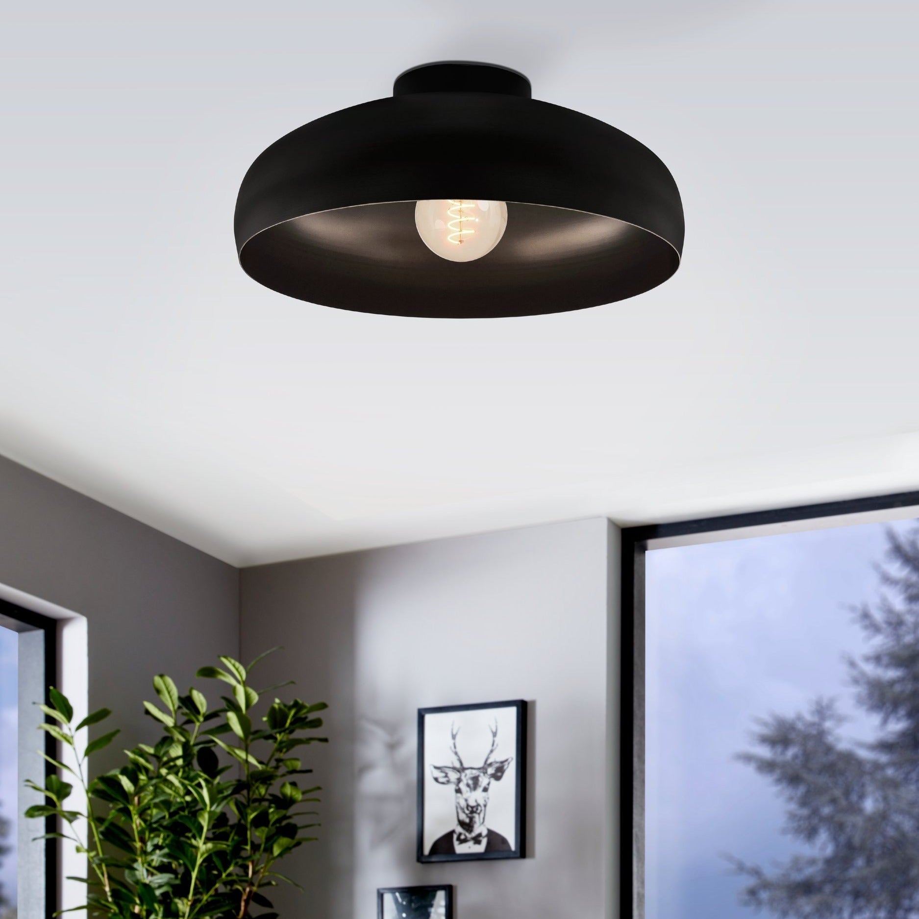 Осветително тяло MOGANO Black 40CM Eglo