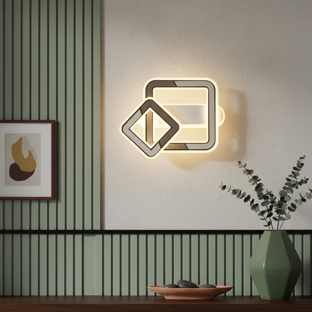 Аплик LED Square VELTRIS бял Еквивалент 300W