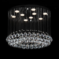 LED полилей с кристали Blinx 5x9W Silver, еквивалент 400W