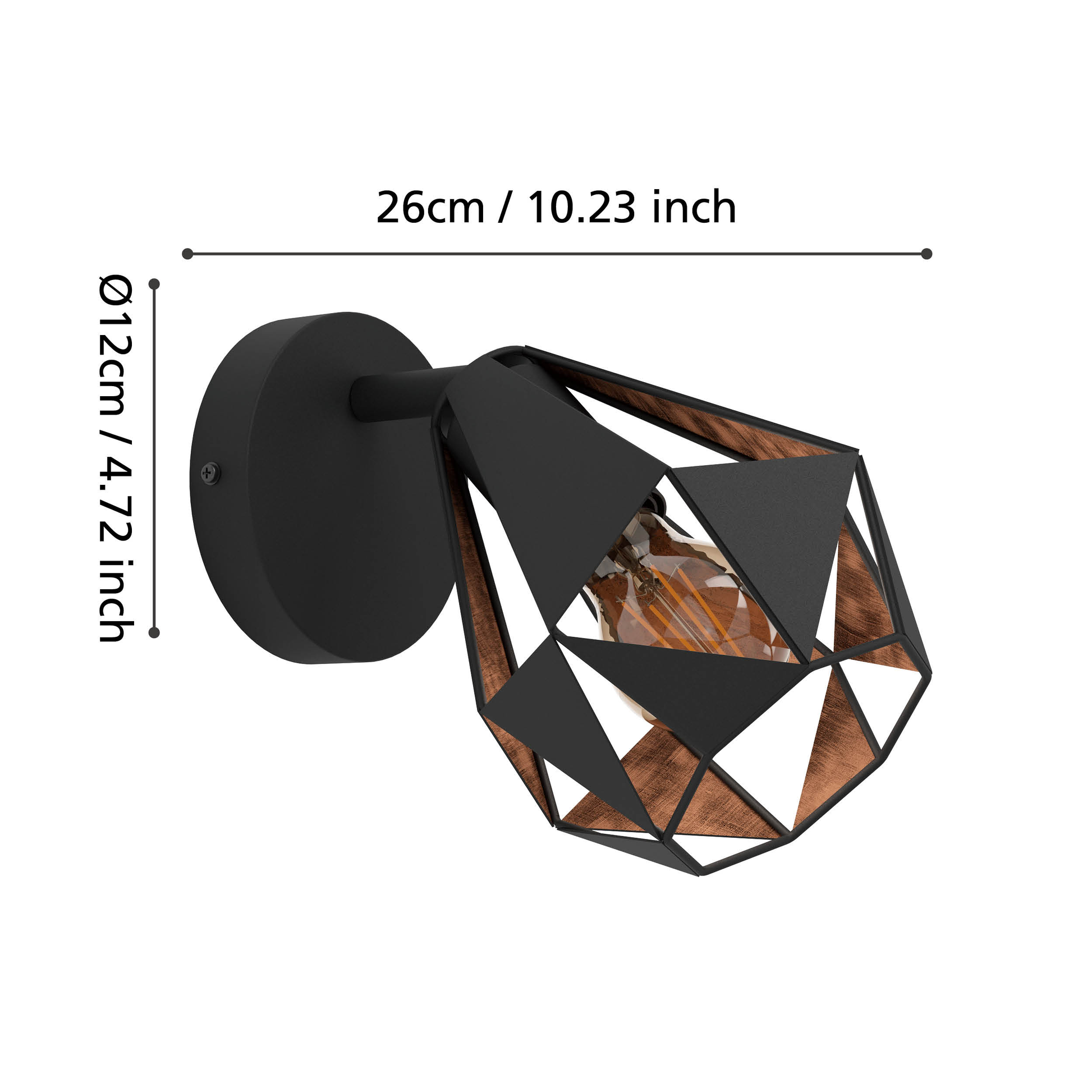 Аплик EGLO CARLTON 7 Black 1xE27