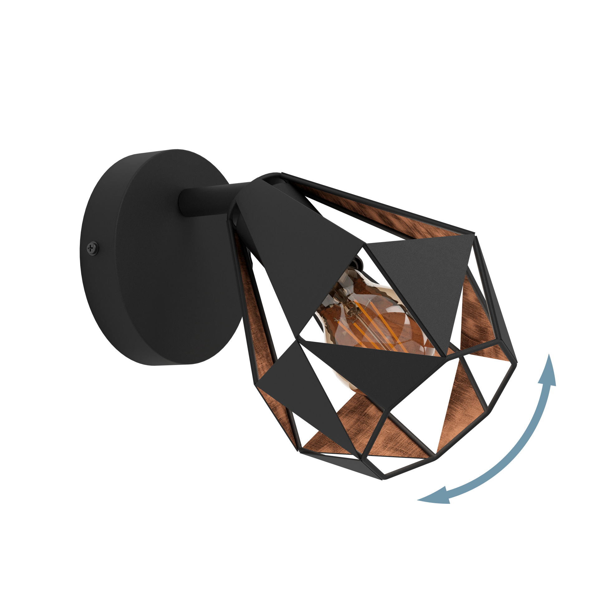 Аплик EGLO CARLTON 7 Black 1xE27