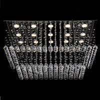 LED полилей с кристали Elyra 15x5W Silver, еквивалент 600W