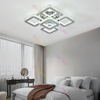 LED осветително тяло 4+1 SQUARE RGB кристал с дистанционно, еквивалент 600W