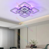 LED осветително тяло 4+4 Square Cristal Chrome Super RGB Еквивалент 1000W