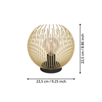 Декоративна лампа VENEZUELA Black & Gold 23CM