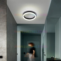LED осветително тяло 50W RING BLACK еквивалент 200W