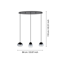 Окачено осветително тяло AGUILARES Black 104.5CM
