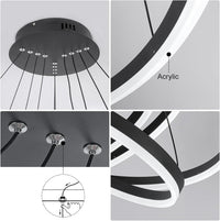 LED осветително тяло WONDERLAND Black 4 сегмента, еквивалент 1000W