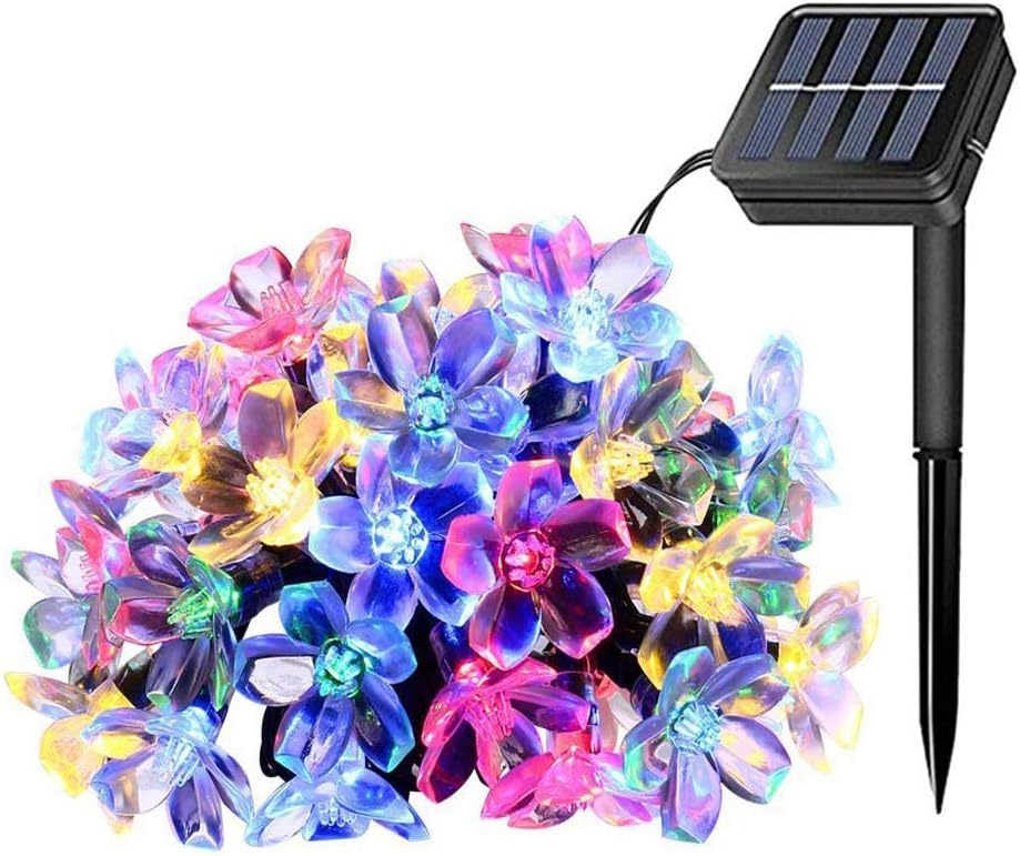 Соларен LED гирлянд Flowers линеен 50 LED 6.5m