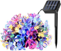 Соларен LED гирлянд Flowers линеен 50 LED 6.5m