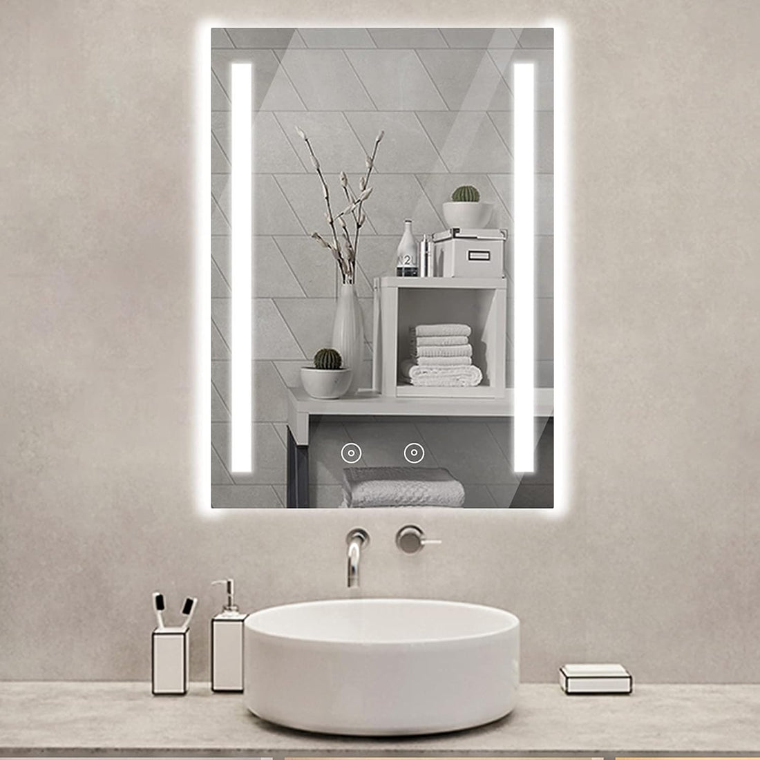 LED огледало 50X70cm с функция против замъгляване и Touch M061S