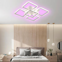 LED осветително тяло SQUARE RGB 55cm Еквивалент 800W Дистанционно