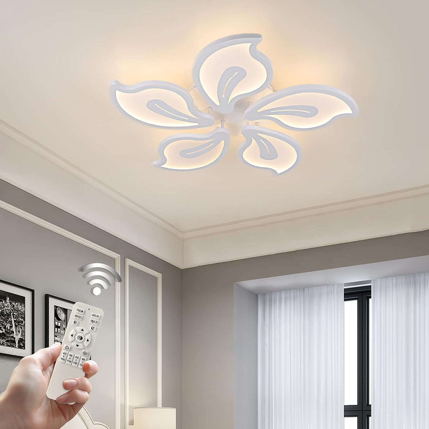 LED осветително тяло 220W Cynthia с дистанционно, еквивалент 600W