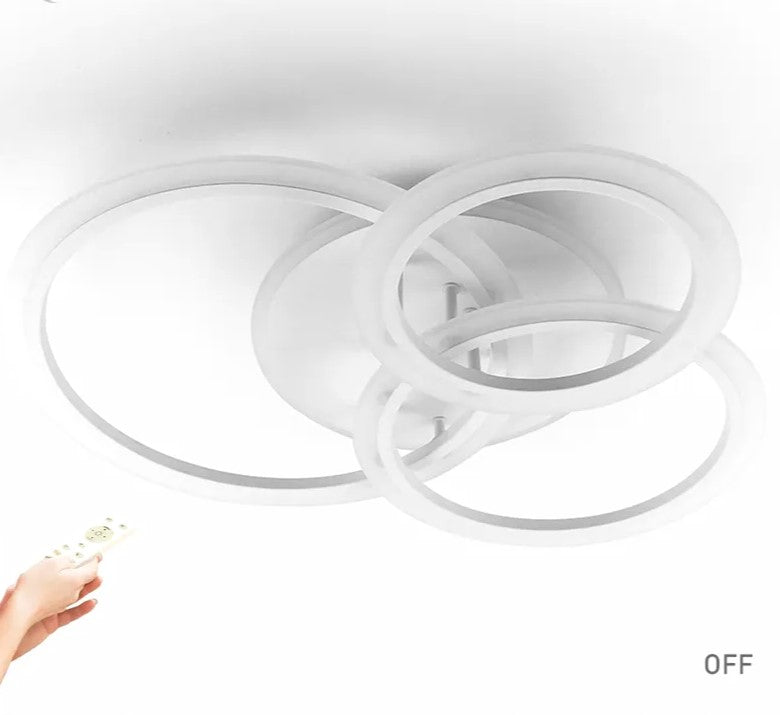 LED осветително тяло 3 WHITE RINGS Еквивалент 500W Дистанционно управление