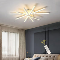 Осветително тяло LED CROSS LINNES Бяло Еквивалент 800W С дистанционно