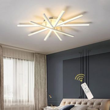 Осветително тяло LED CROSS LINNES Бяло Еквивалент 800W С дистанционно