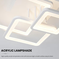 LED осветително тяло Three Square бяло, еквивалент 400W, с дистанционно