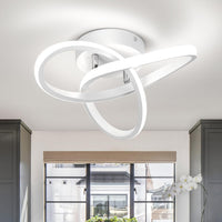 LED осветително тяло 48W TWO RINGS БЯЛО Еквивалент 200W