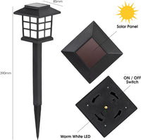 Set 2 Felinare Led Gradina Solar Past Landscape Pathway Lighting