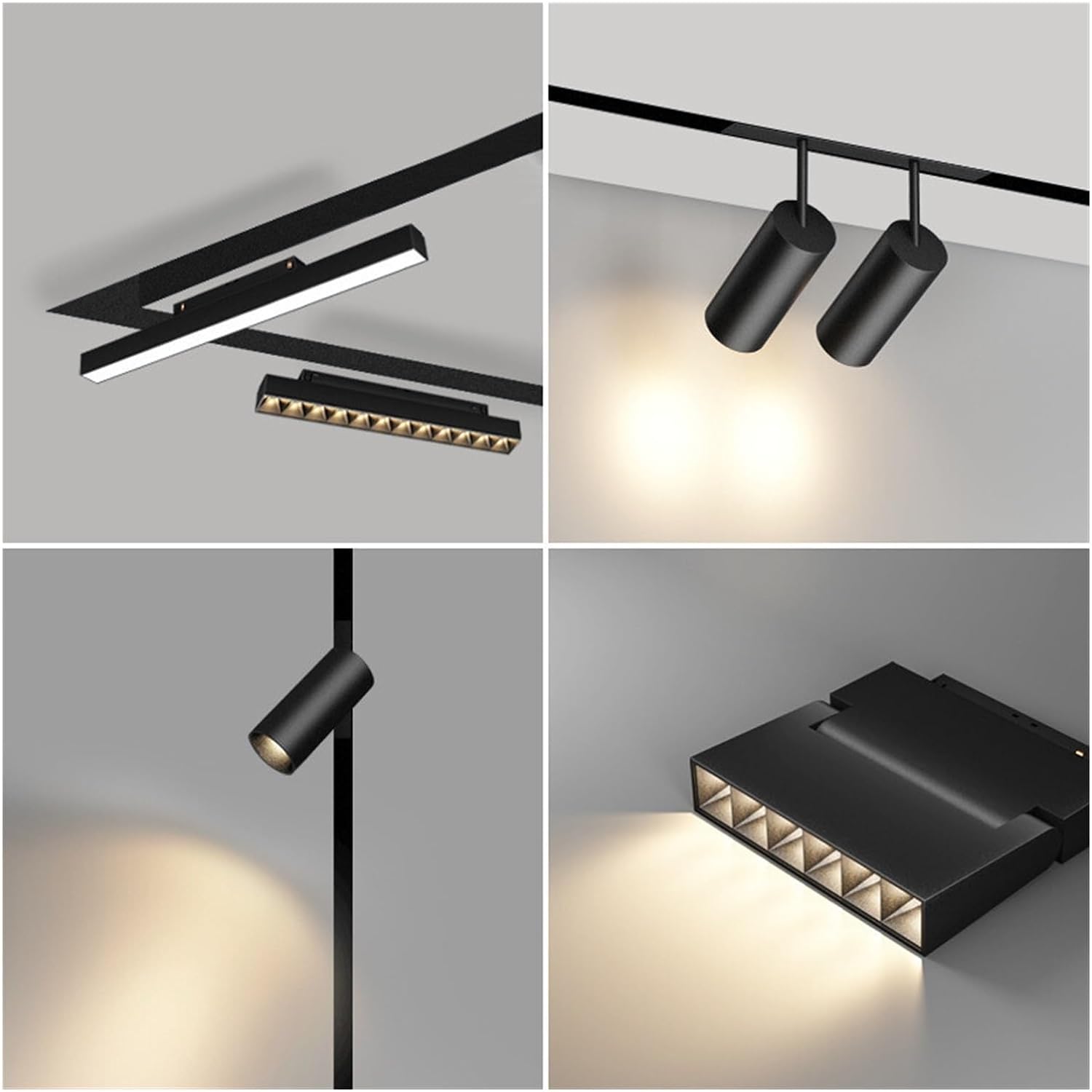 LED спот 6W магнитен линеен черен