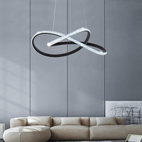 LED осветително тяло Cristal Infinity Black 2 сегмента, еквивалент 400W
