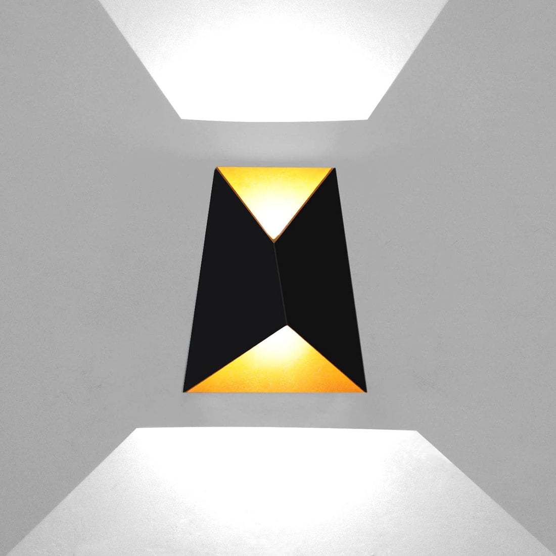 LED аплик 10W за външен монтаж PRISMA черна FY-666A/BK+GD