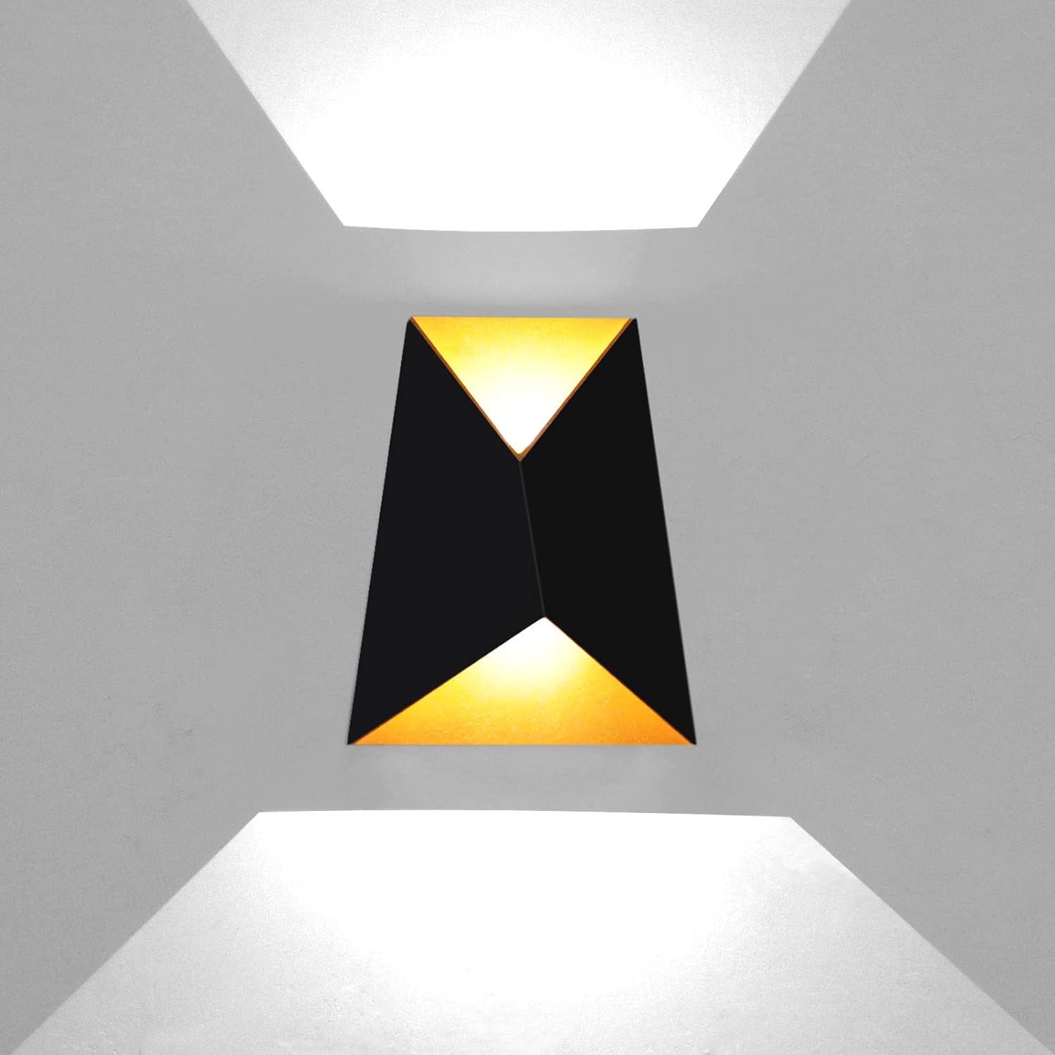 LED аплик 10W за външен монтаж PRISMA черна FY-666A/BK+GD