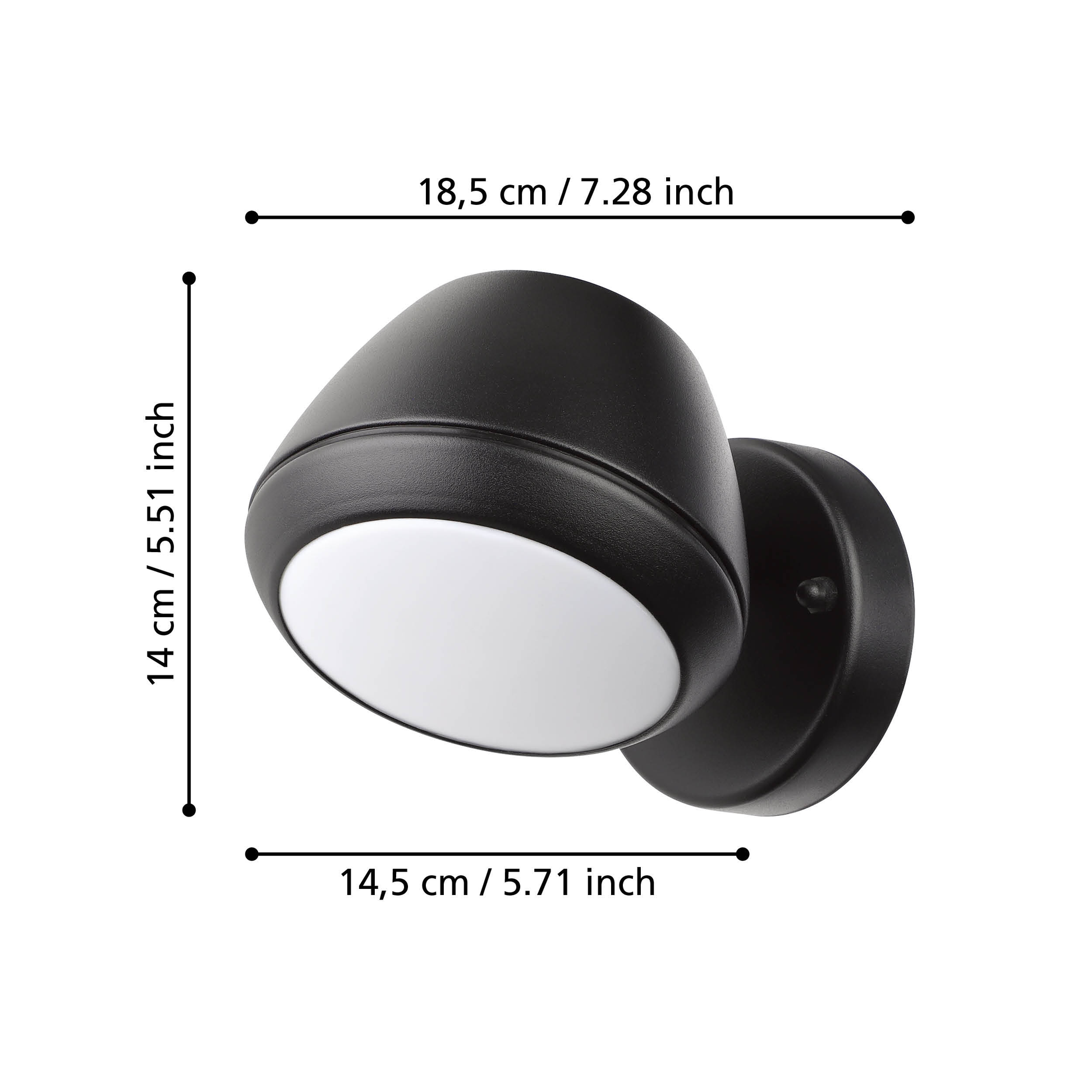 Външен аплик NIVAROLO Black Eglo