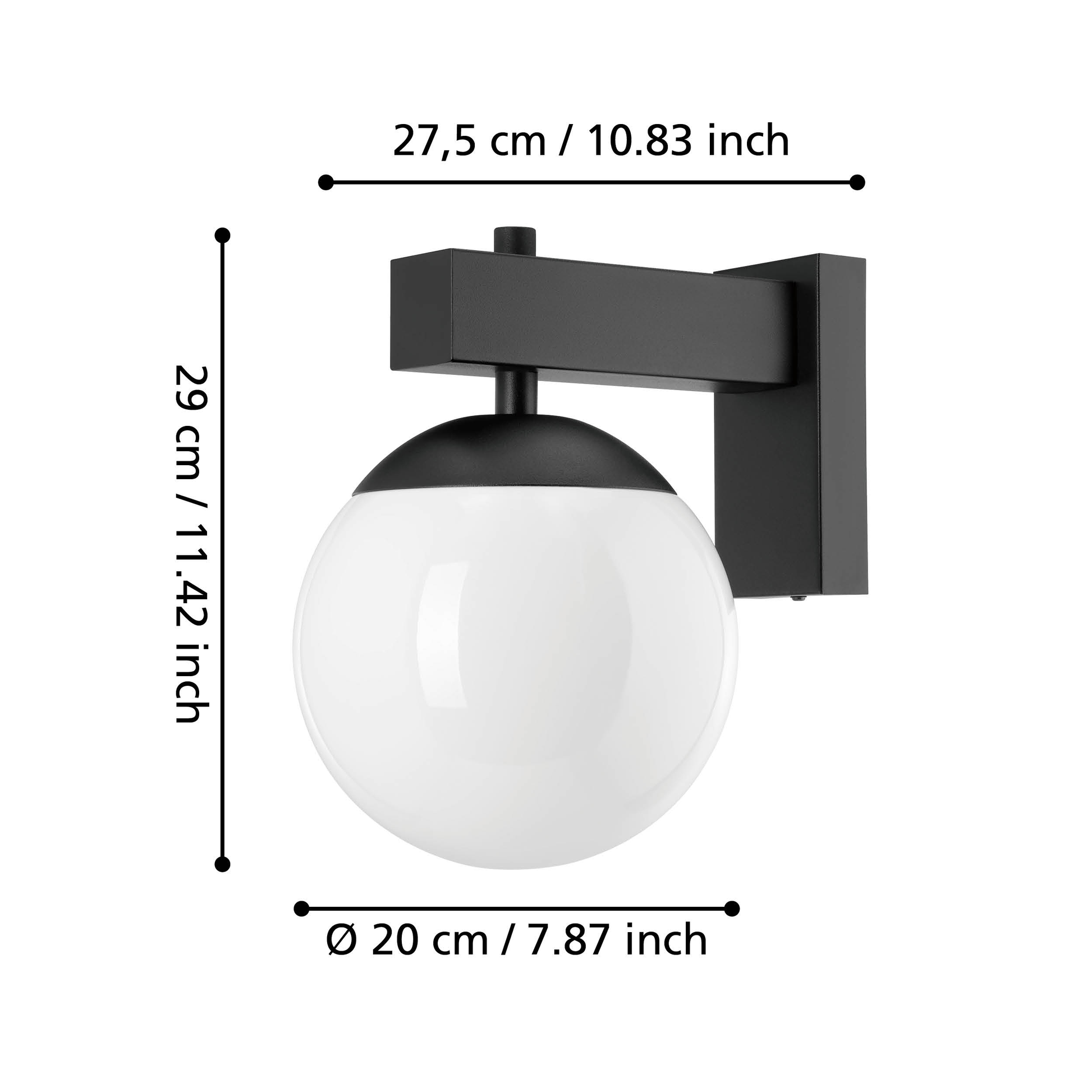 Външен аплик BUFALATA Black & White Eglo