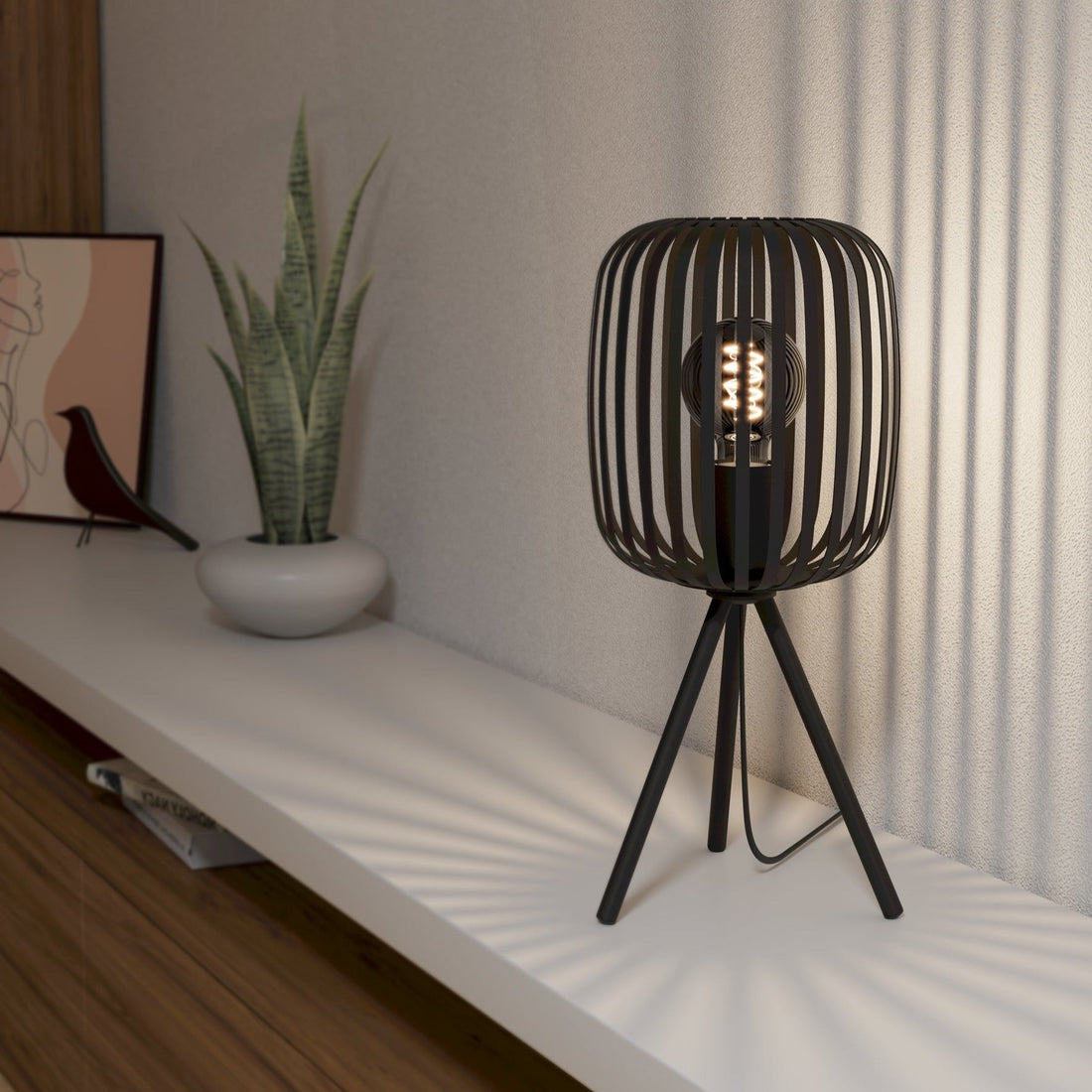 Декоративна лампа ROMAZZINA Black Ø20CM