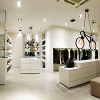 Осветително тяло винтидж BIKE Black 2xE27