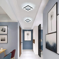 Lustra Led 64W Quadrata Black Echivalent 200W Lighting Fixtures